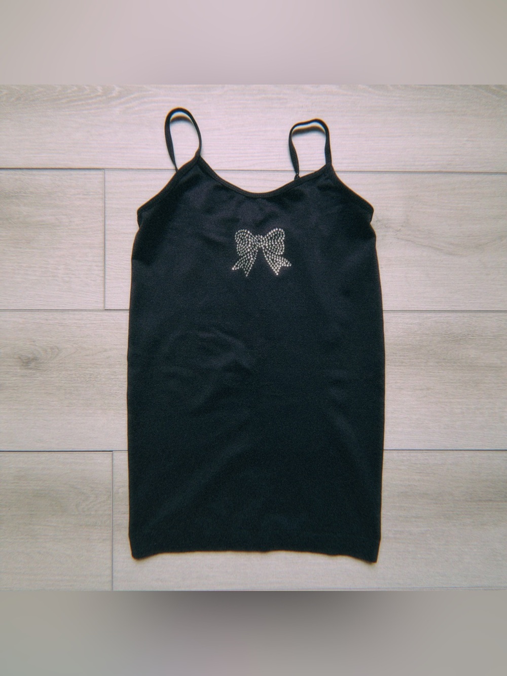 Rhinestone bow cami